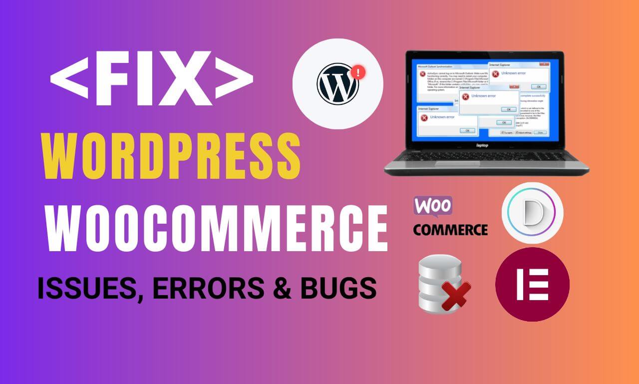 I will fix wordpress issues,errors or problems